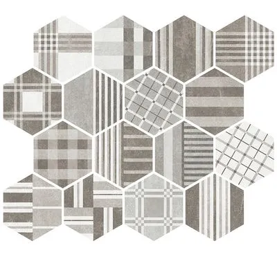 Плитка Equipe HEXATILE CEMENT GEO GREY 22101, Фото