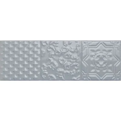 Плитка MONOPOLE ESENCIA RELIEVE BLUE BRILLO 10х30, Фото