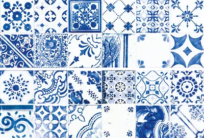 Плитка Rako Majolika WARVE146 синий, Фото