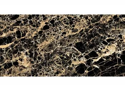 Плитка ROYAL MARBLE MPB-R571 Black and Gold 60x120, Фото