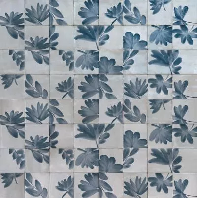 Декор Marazzi RICE GRIGIO DECORO BLOSSOM LUX 15x15, Фото