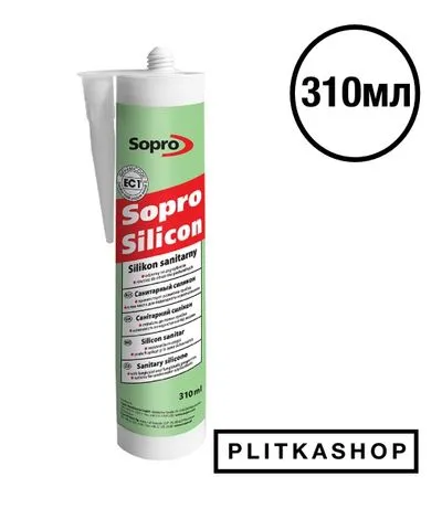 Санитарная силиконовая затирка Sopro Silicon 050 310мл, Фото