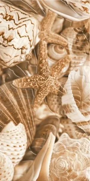 Декор Golden Tile Sea Breeze Shells Е11411, Фото