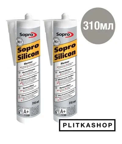 Силіконова затирка для натурального каменю Sopro MarmorSilicon 799 310мл, Фото