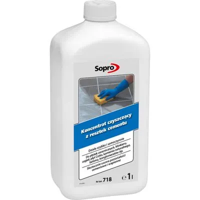 Засіб для видалення цементних нальотів і залишків (концентрат) Sopro ZSE 718/1 1л, Фото