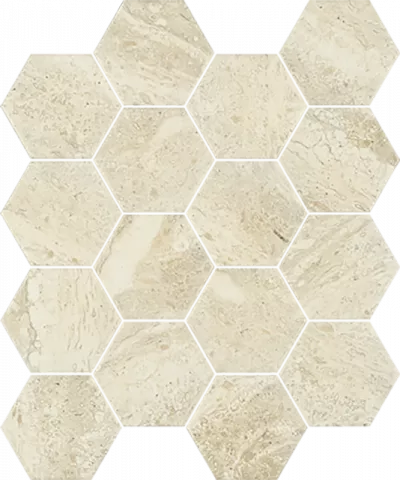 Мозаїка Paradyz SUNLIGHT STONE BEIGE MOZAIKA PRASOWANA HEXAGON 22x25,5 G1, Фото