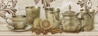 Декор Intercerama TODOR бежевий 2 (Д124021-2), Фото