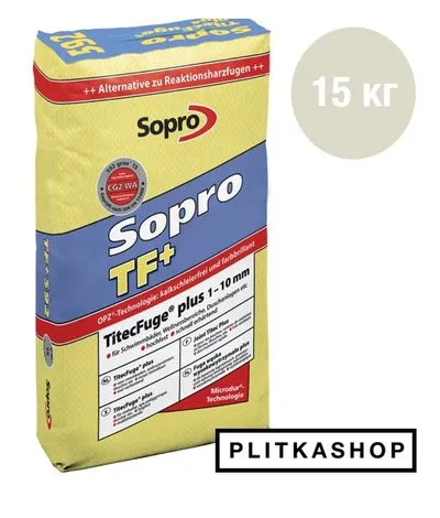 Узкая высокопрочная затирка 1-10 мм Sopro TF+ 556 15кг, Фото