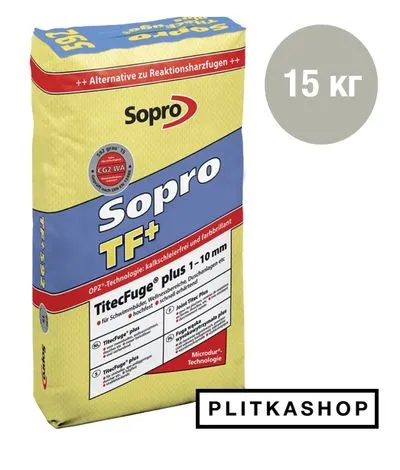 Вузька високоміцна затирка 1-10 мм Sopro TF 598/15 15кг, Фото