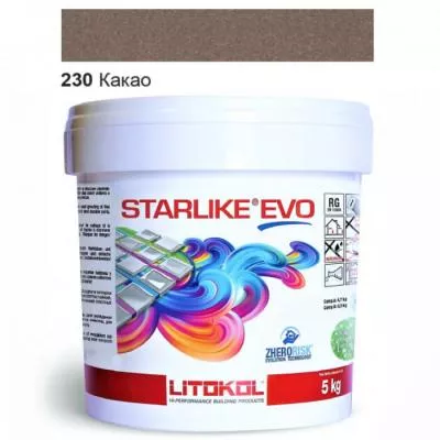 Затирка епоксидна для швів Litokol STARLIKE EVO STEVOCCA0005 5 кг 230 какао, Фото