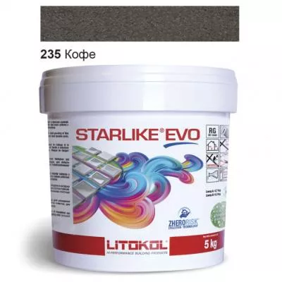Затирка эпоксидная для швов Litokol STARLIKE EVO STEVOCFF0005 5 кг 235 кофе, Фото