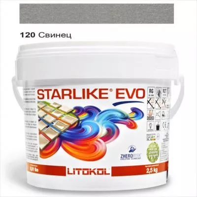 Затирка епоксидна для швів Litokol STARLIKE EVO 2.5 кг 120, Фото